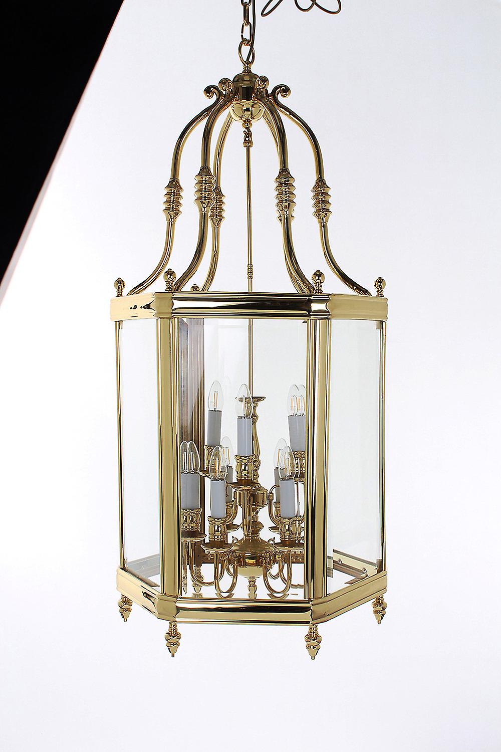 Regal 9 Light Indoor Cast Brass