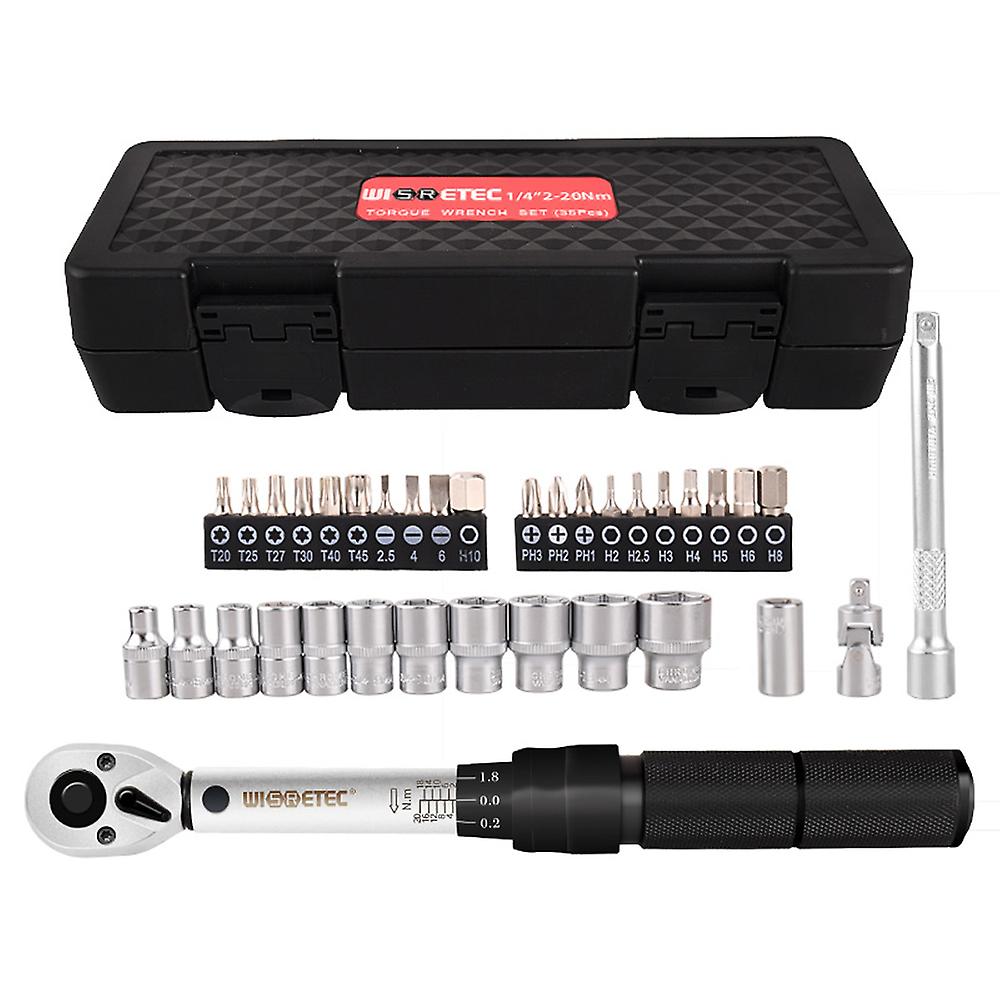 Torque Wrench Socket Bit Combination 35 In 1 Household Sets