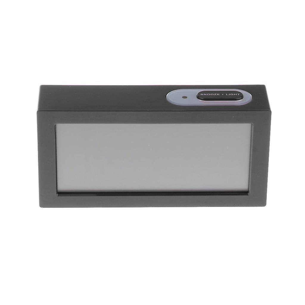 Digital Alarm LED Clock Light Control Backlight Time Snooze black