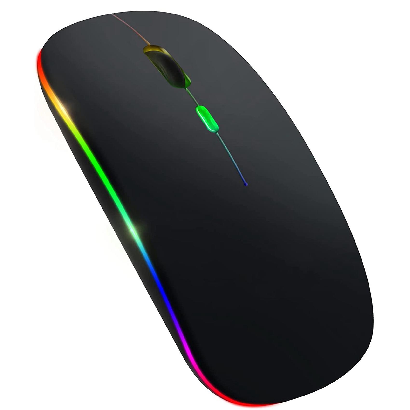Wireless Mouse Bluetooth 5.1 Rechargeable LED Silent Mouse USB Optical Ergonomic Gaming 2.4G Wirele
