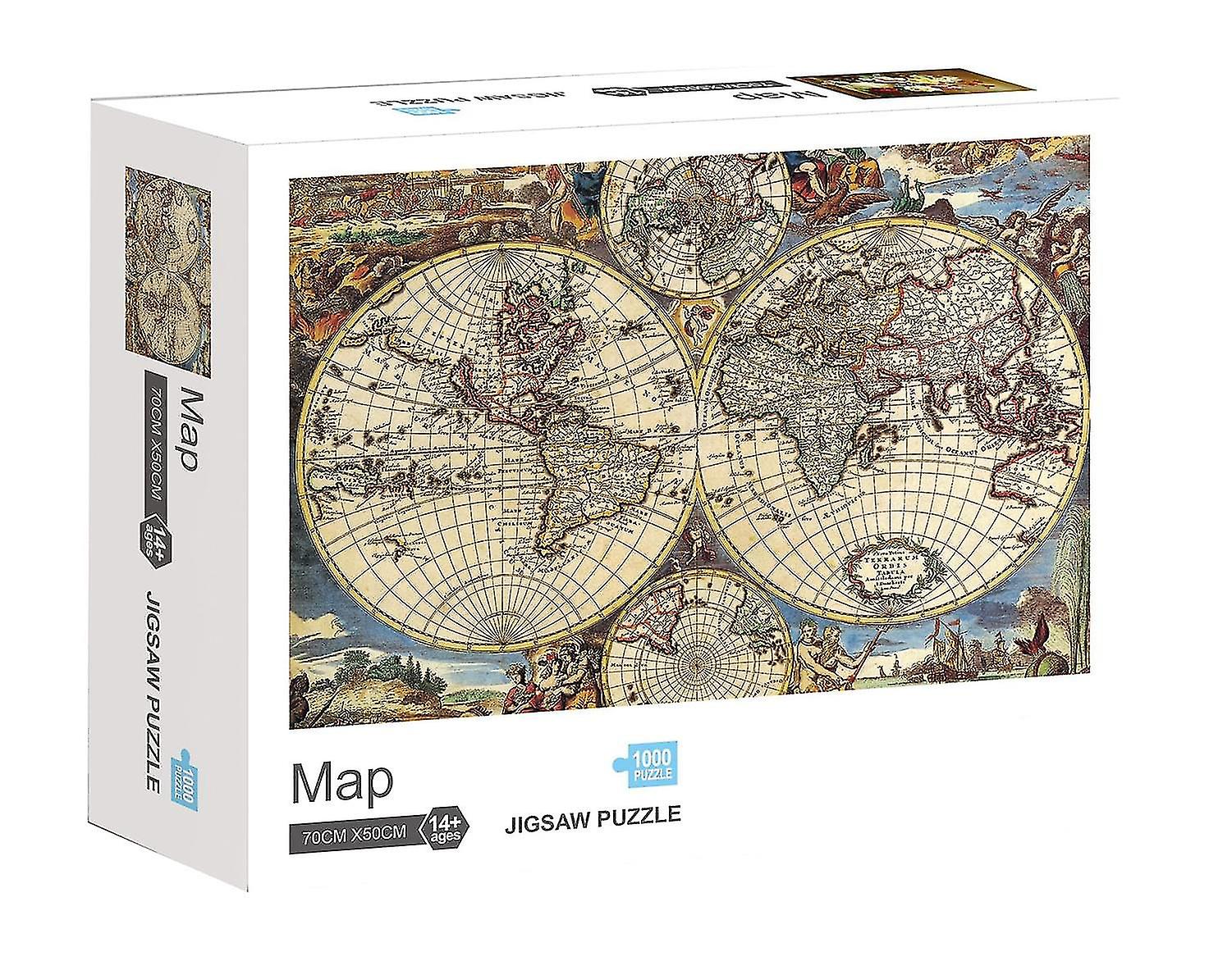 Map 1000 Piece Jigsaw Puzzle @bugu