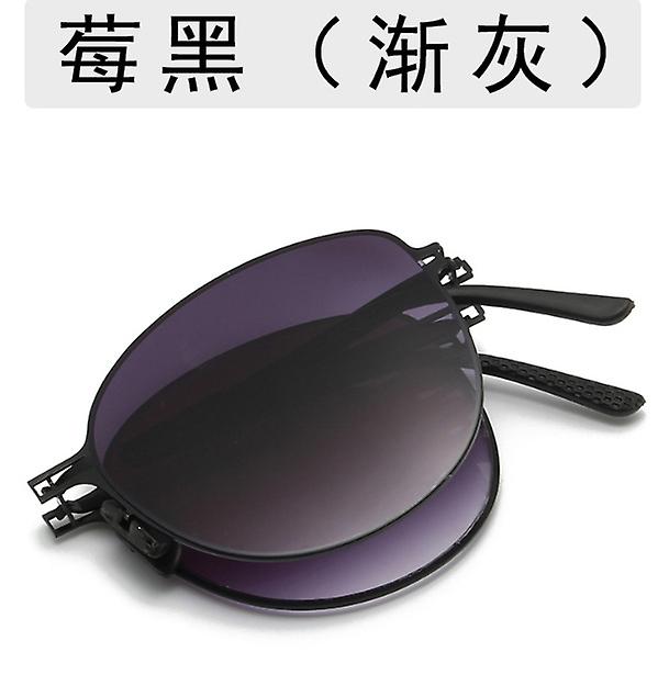 t Chaud Vente Nouvelles Femmes Mtal Couleur Feuille Pliant Lunettes de soleil Mode Lunettes Lgres Personnalit Pche Poudre Progressive Large Frame Sungl