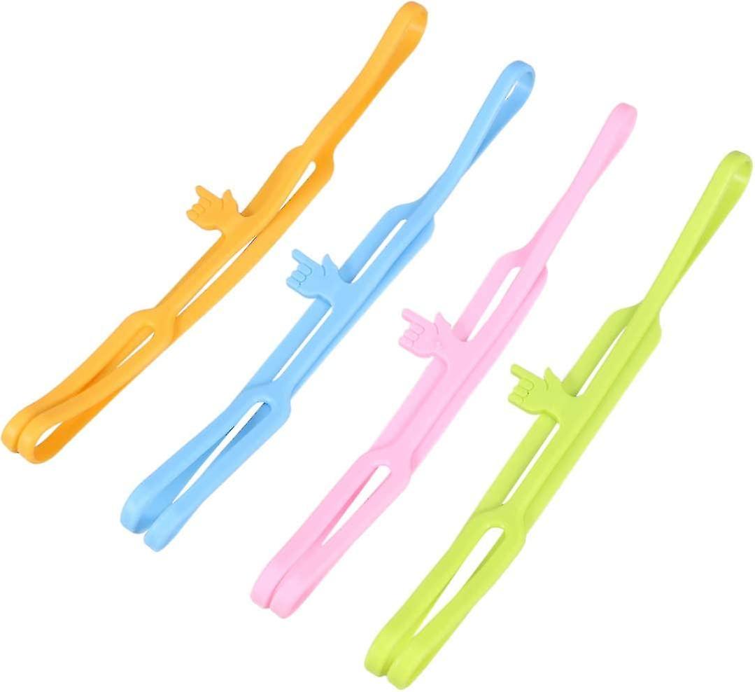 4pcs  Gift Finger Pointer Bookmarks Adorable Practical Cartoon Paper
