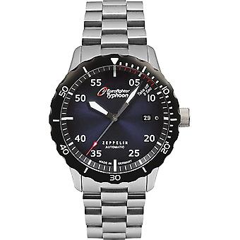 Zeppelin eurofighter Analog Man Watch Automatic with Stainless Steel Bracelet 7268M-3
