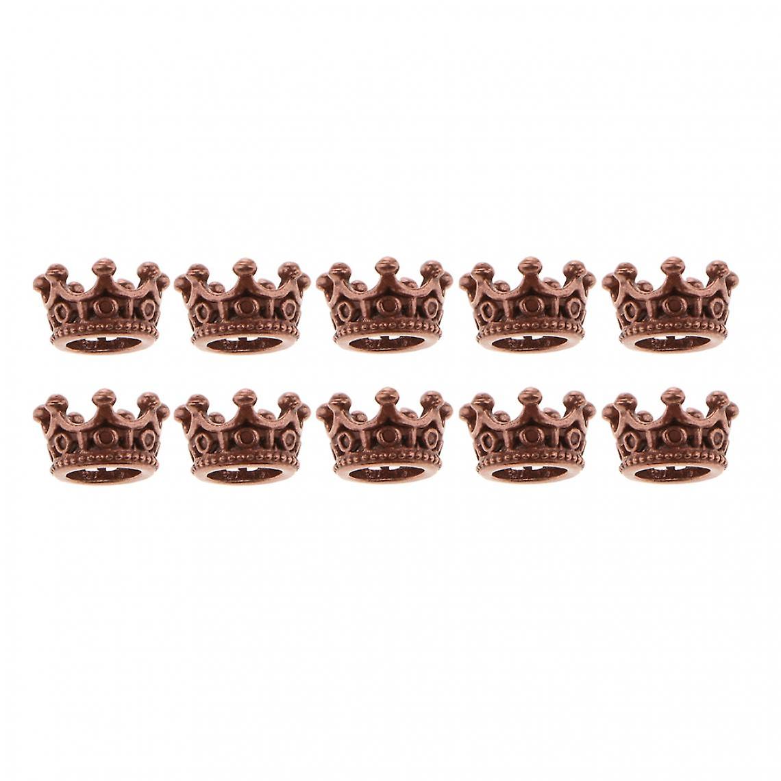 10pcs Mini Crown Charms Beads For Jewelry Findings Making 6 X11mm Bronze