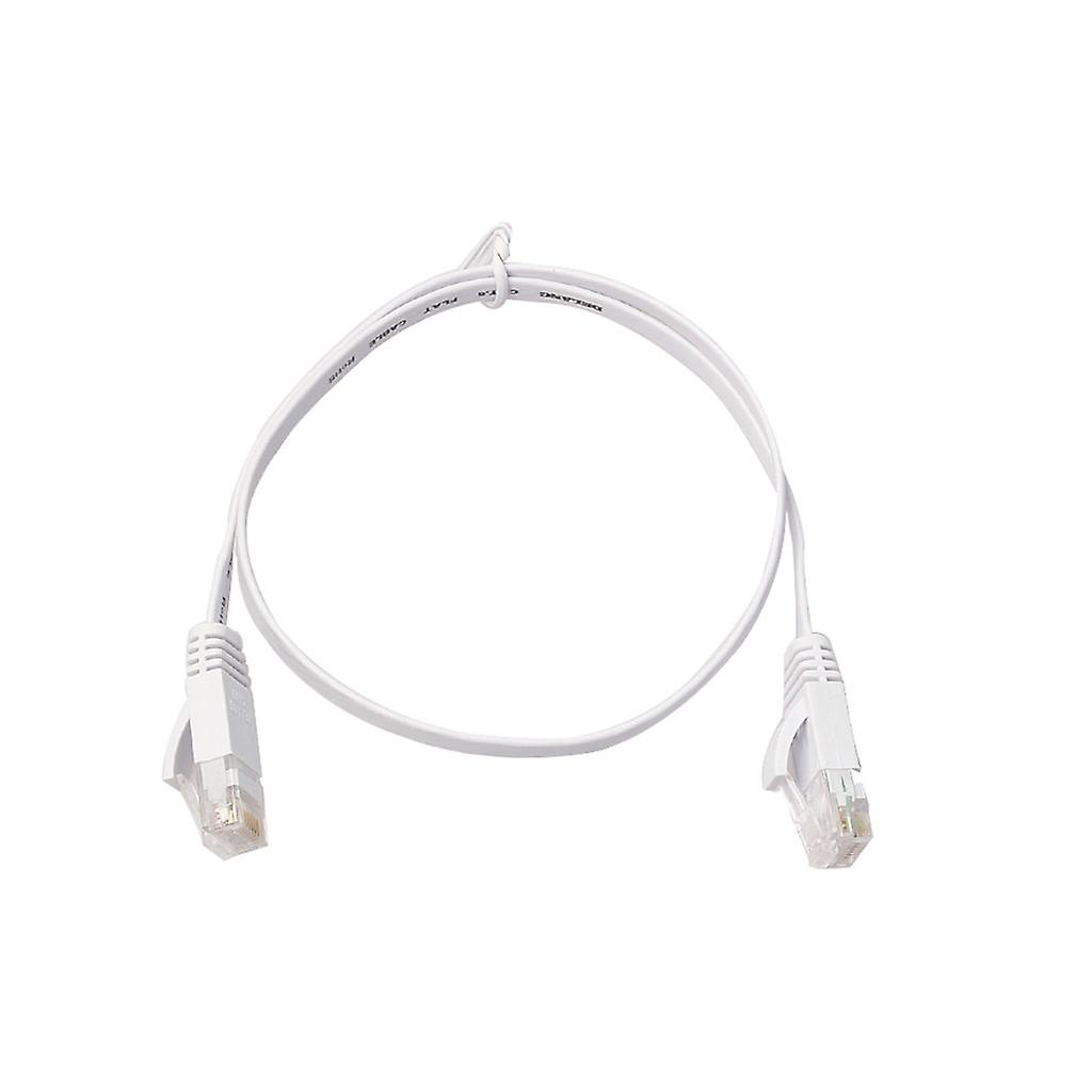 Ethernet CAT6 Internet Network Flat Black Cable Cord Patch RJ45 For PC Router