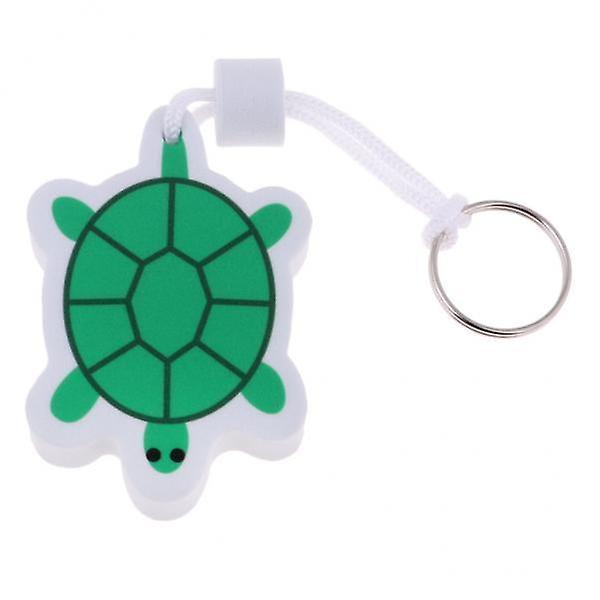 8xYacht Sailing Boating Floating Key Ring Keyring Key Chain Tortoise Green
