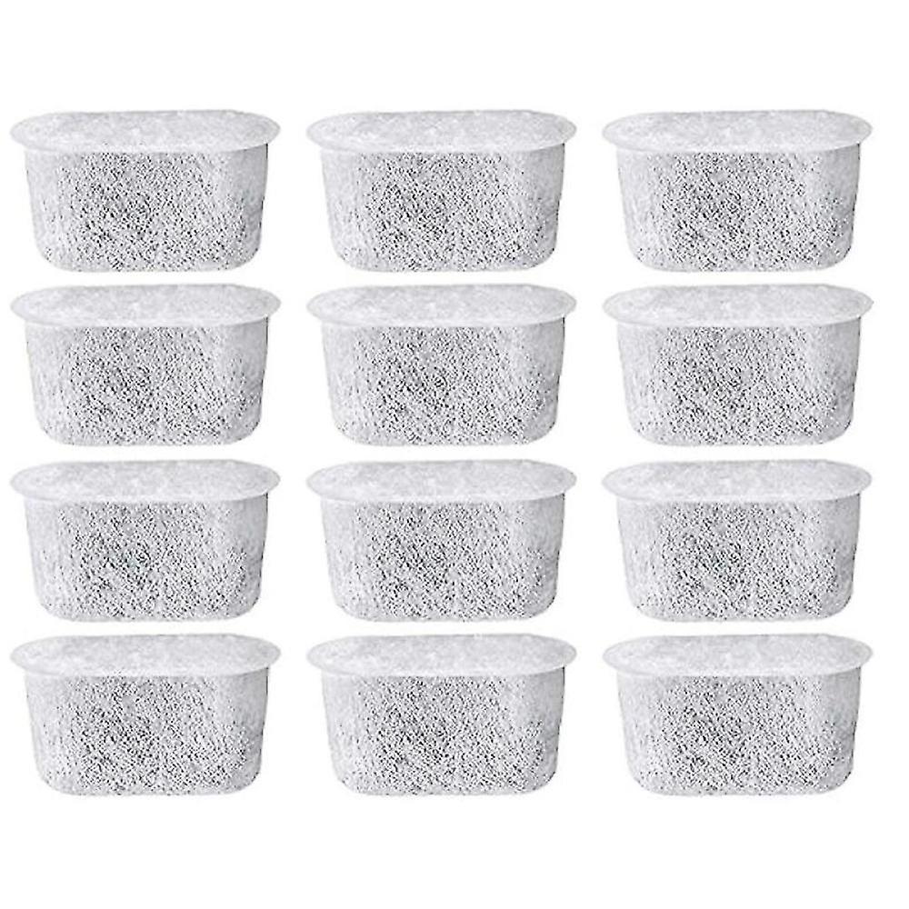 12 Pack Charcoal Water Filters For - Removes Chlorine, Odors From Water For Coffee Machines