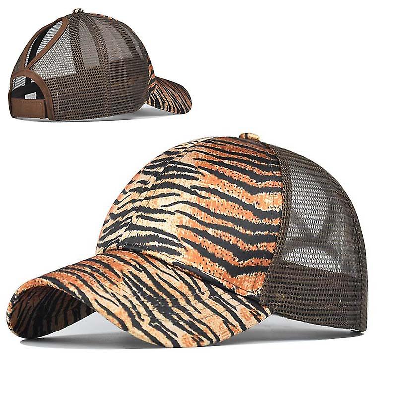 Leopard Baseball Cap Horsetail Hat Spring And Summer Sunshade