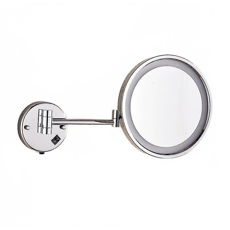 Bath Mirrors 8 In Brass 1 Side Wall Led Cosmetic Makeup Mirror With Lighting Mirror