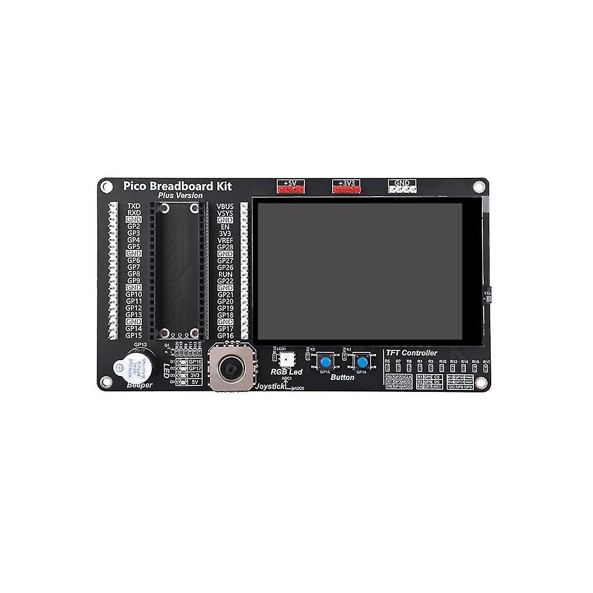 Voor Pico / Pico W Gpio Uitbreidingsmodule met 3,5 inch touch screen, rgb licht, zoemer