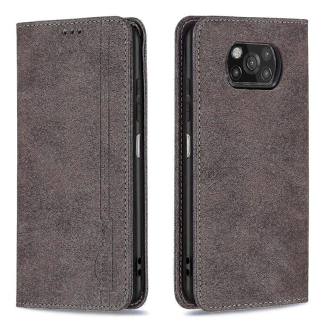 Compatible With Xiaomi Poco X3/x3nfc Case Wallet Magnetic Closure Foldable Protective Anti-theft Bru