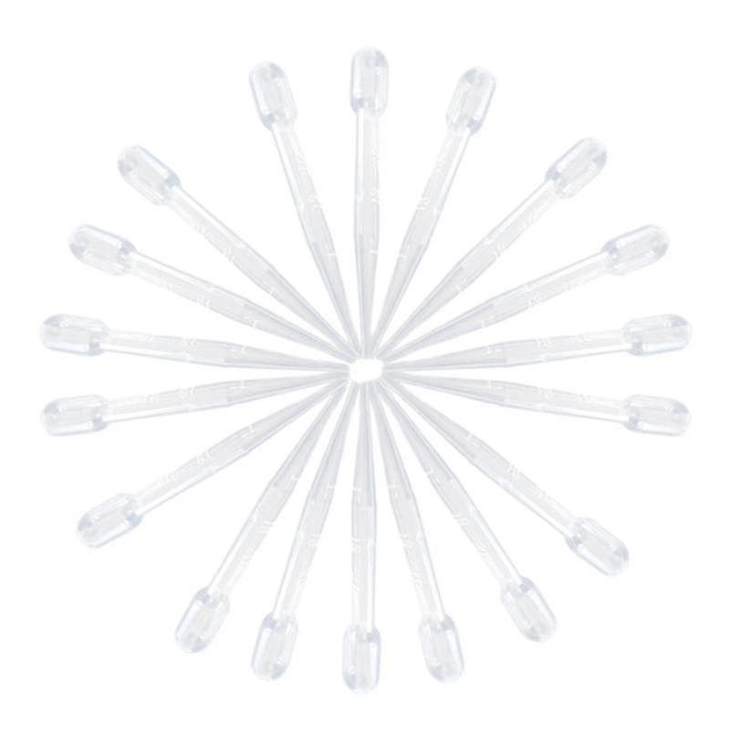 200pcs 2ml Plastic Droppers Disposable Transfer Pipette Practical Pipettes With Scale