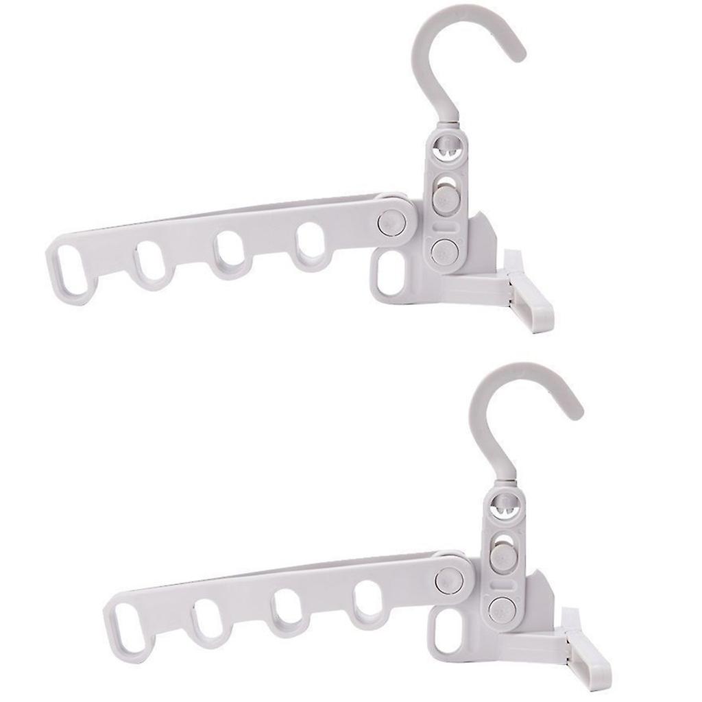 Portable Drying Rack Folding Clothes Shelf for Tourist Clothes Drying Artifact Multifunctional Five-Hole Clothes Hanger