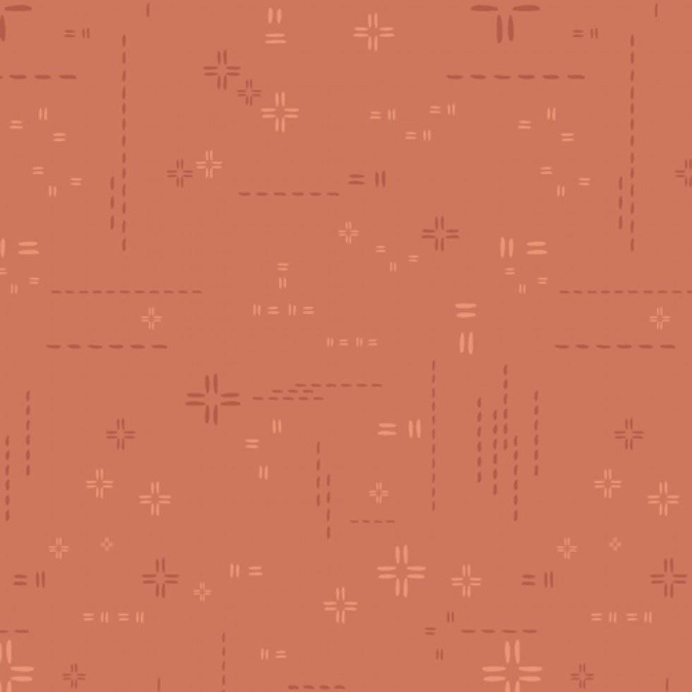 Art Gallery Fabrics Vert Fusion 100% Cotton Poplin Fabric Red Desert - per metre