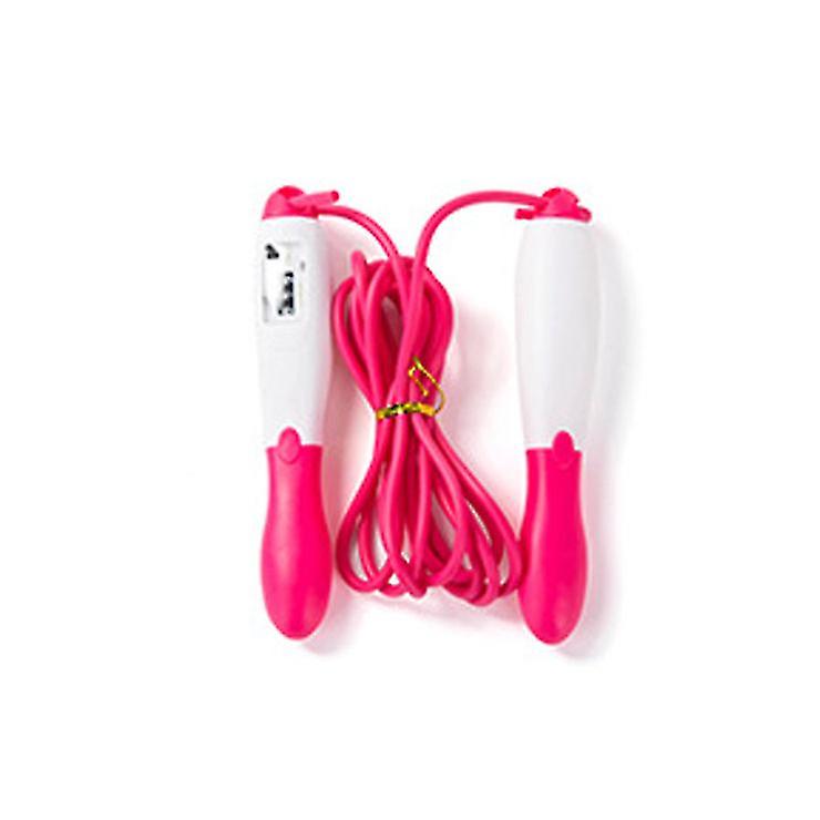 2個レッドプロフェッショナル電子カウント縄跳び、持久力トレーニング有酸素運動フィットネスAz19166