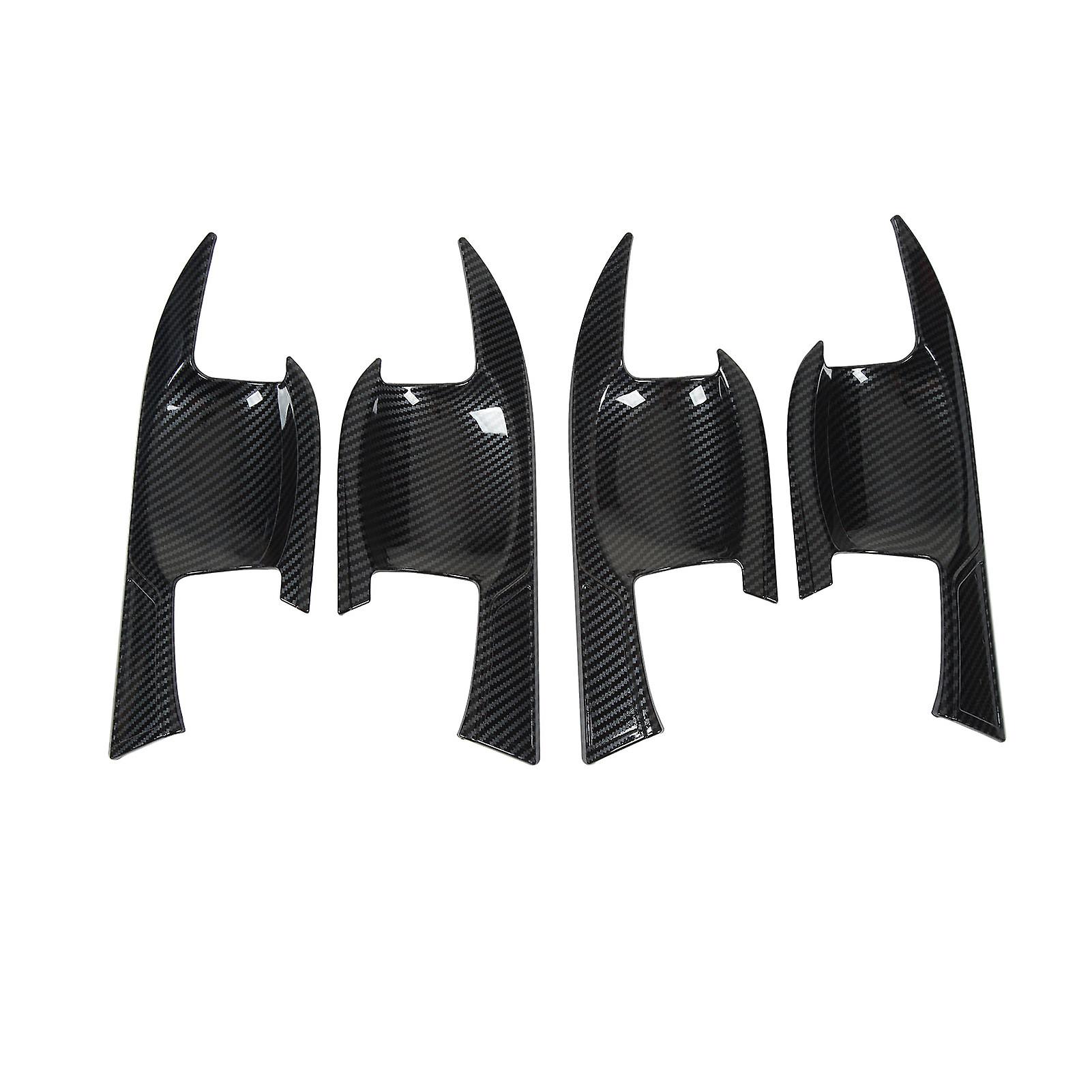 4PCS Car Door Bowl Sticker Carbon Fiber Pattern Door Handle Protector Replacement For Mitsubishi Outlander 2023