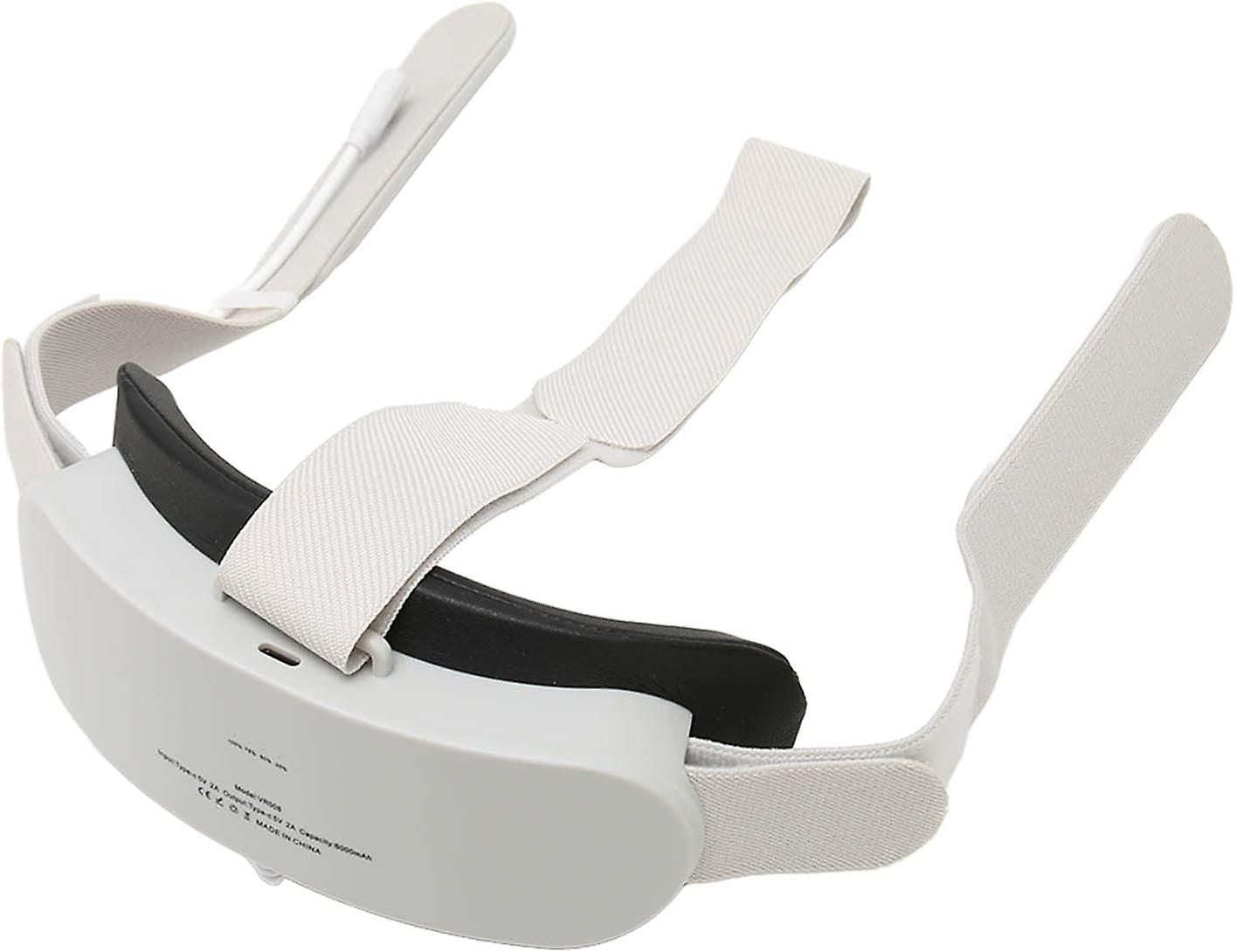 VR Head Strap with Battery for Oculus Quest 2, 6000mAh 3.5H to 4H Playtime, VR Charging Strap Rechar