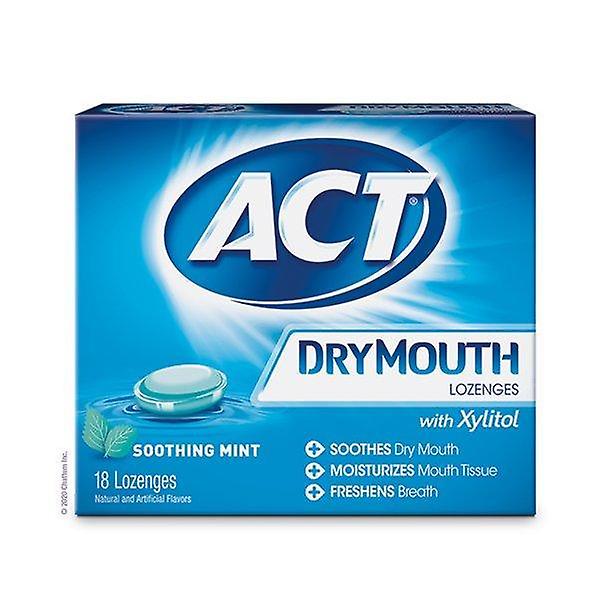 Act Dry Mouth Lutschtabletten (36 ct, beruhigende Minze), mit Xylit