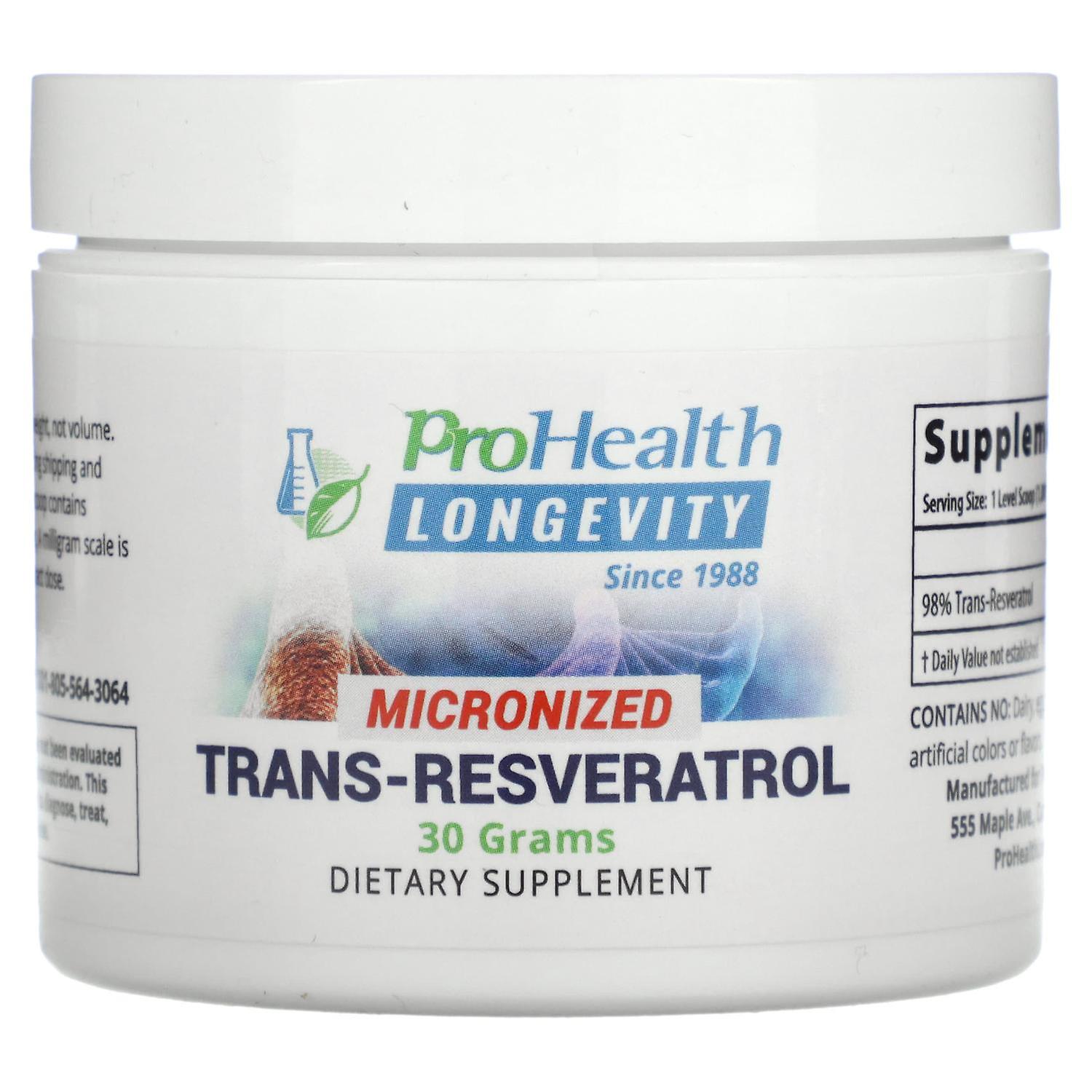 ProHealth Longevity, Micronized Trans-Resveratrol, 30 g