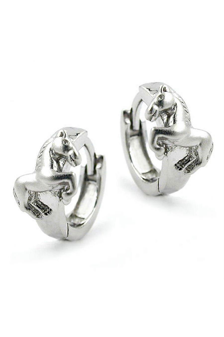 Hoop Earrings With Horses Silver 925 - Gl93229