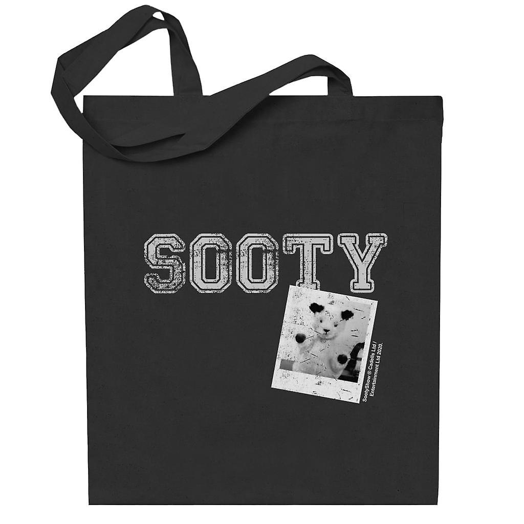 Sooty College Text Photo Totebag