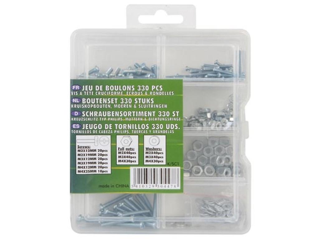 Set of bolts 330 pcs (Philips screws, nuts and washers)