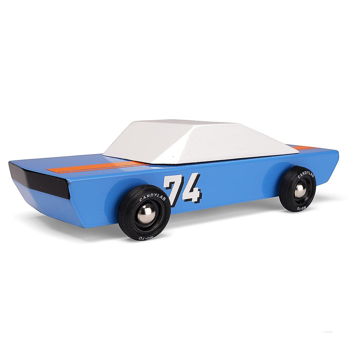 Candylab - Blu 74 Racer Wood Toy Car