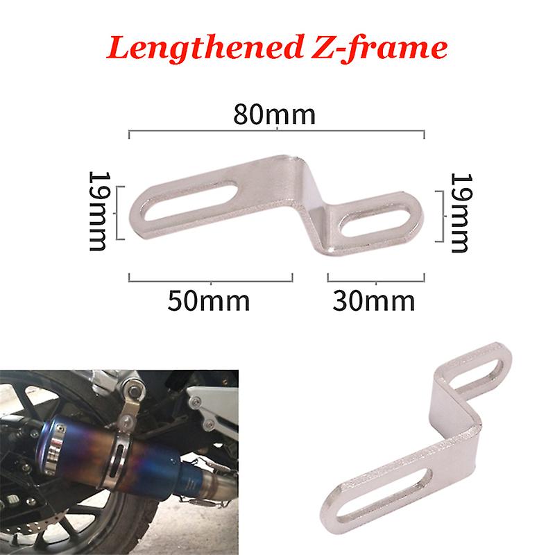 Motorcycle Exhaust Accessories Z Type Connector Spring Hook Mount Screw Pipe Adapter~19827
