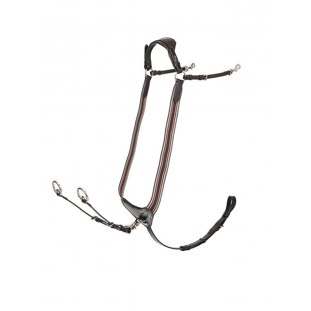 LeMieux Lemieux Arika Elasticated Breastplate - Brown/silver