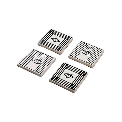 Bohem Eye Design Stone Coasters Set