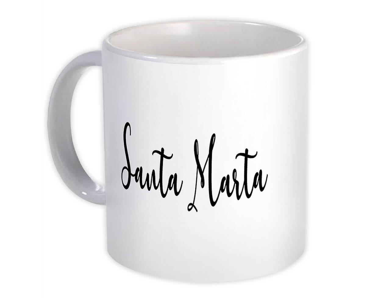 Gift Mug: Santa Marta Cursive