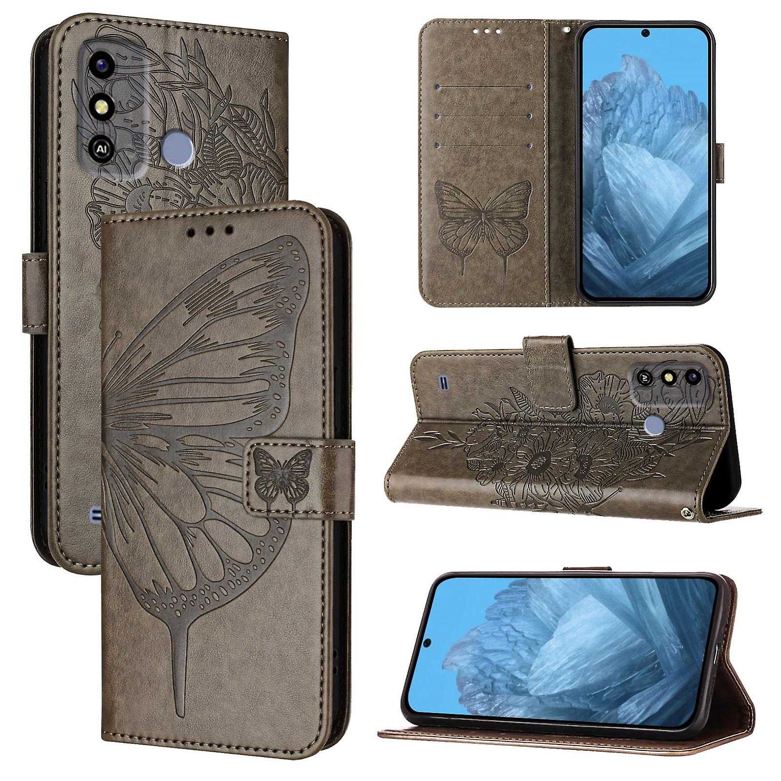 Embossed Butterfly Case For ZTE Blade A53