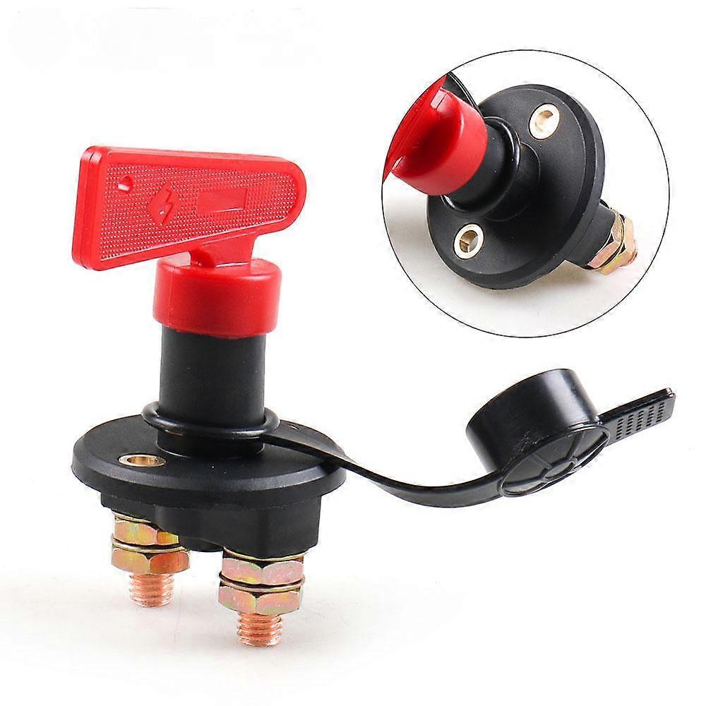 Car Battery Power Cut-off Main Switch, Anti-leakage Knob Type, Two-hole Power-off Switch