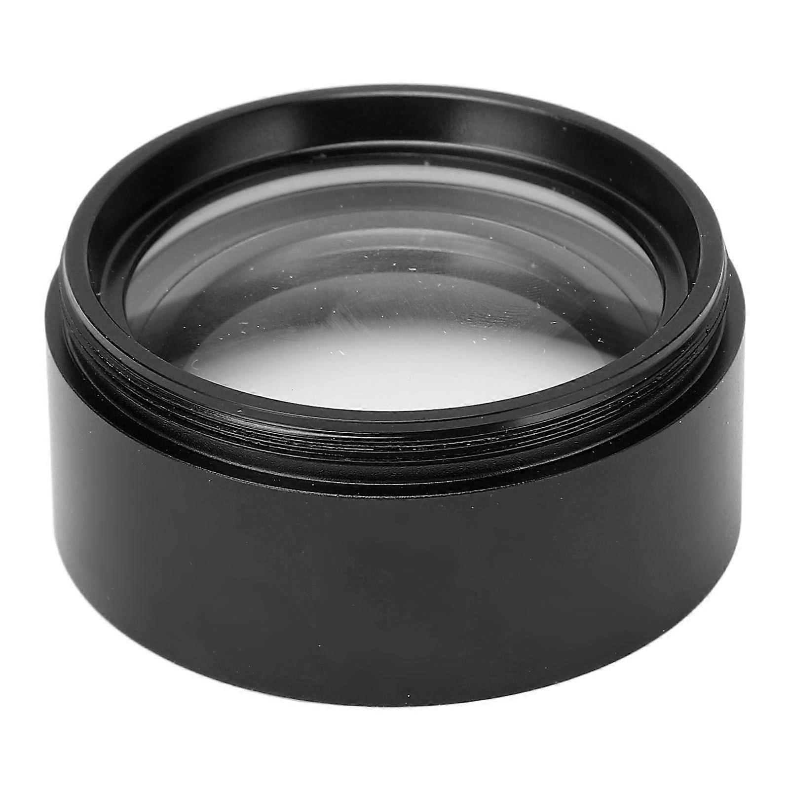 Microscope Auxiliary Objective Lens High Transmittance Anti Blue Stereo Microscope Auxiliary Objective Lens 0.7X Black