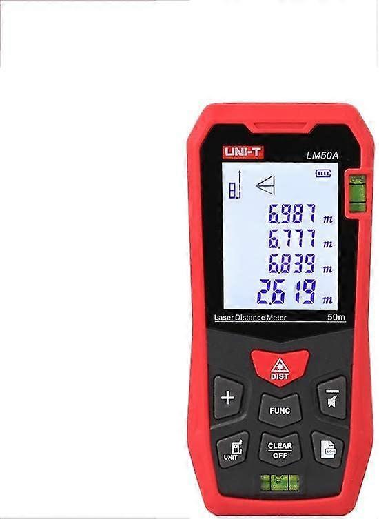 LM50A Laser Distance Meter, 50m Handheld Portable Laser Distance Meter with Self-Calibration Function