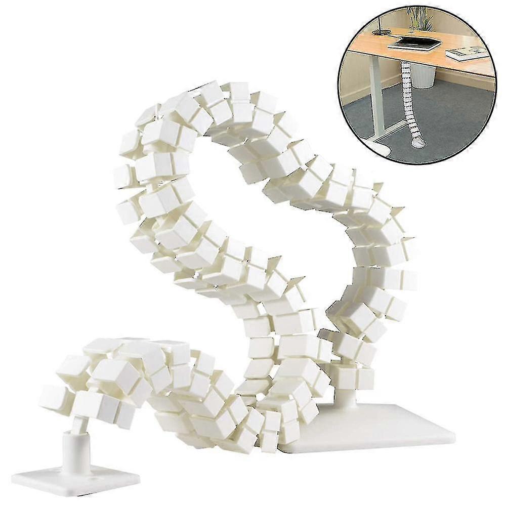 Cable Management Spine, Desk Cord Organizer Vertebrae, Keeps Power
