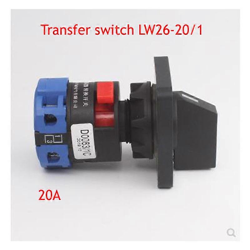 LW26-20/1 Three-speed Single-hole Installation Universal Switch Single-line Dual-power Switching Opening 22MM