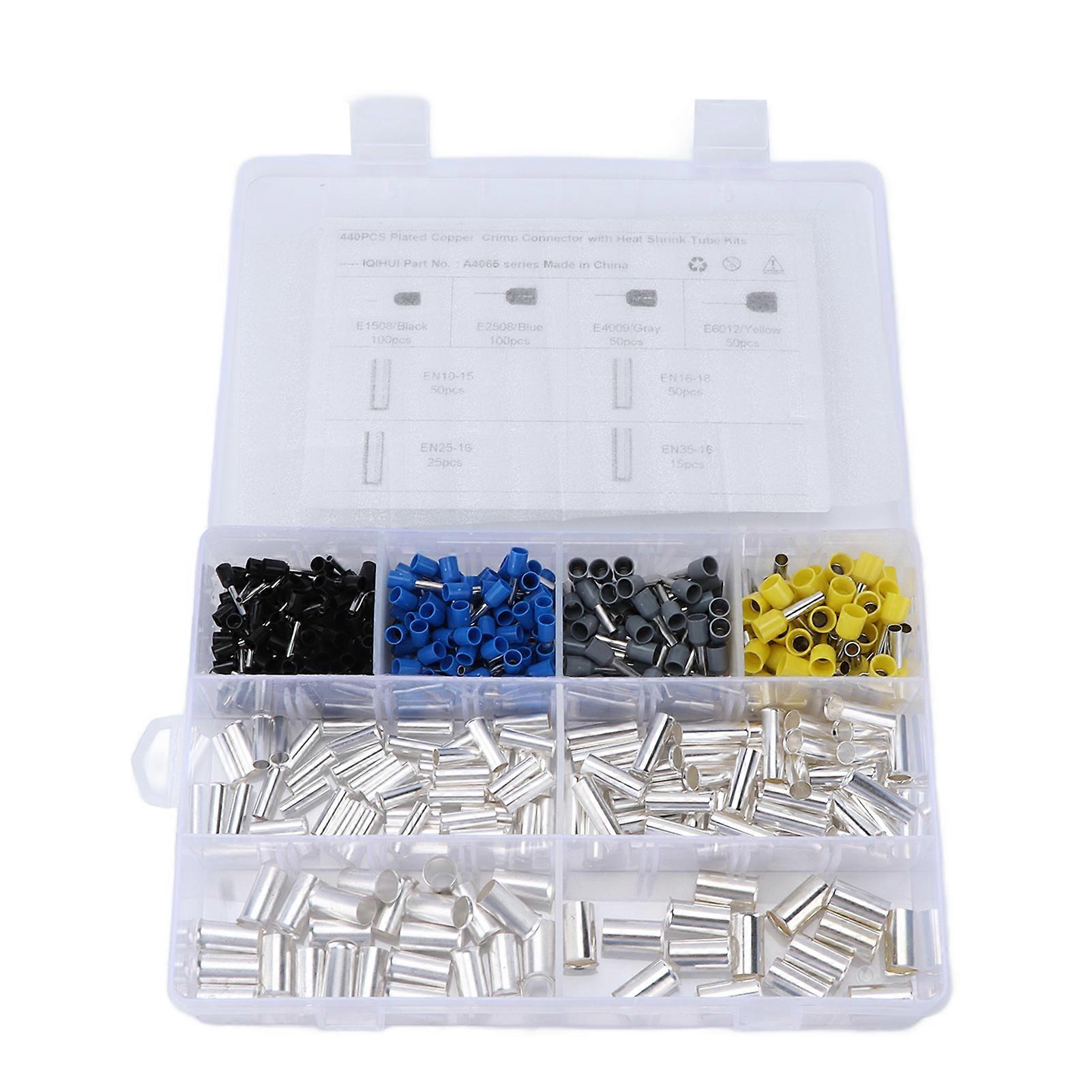 440pcs Wire Ferrules Kit EN End 8?Specifications Pin Cord Crimp Terminal Connector Sleeves Universal for Car