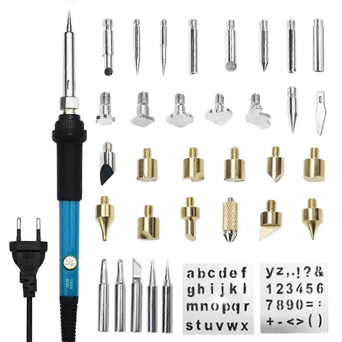 Soldering Iron Kit, Wood Burning Kit with Adjustable Temperature 200~450, DIY Tool Set for Embossing/Carving/Soldering/Pyrography