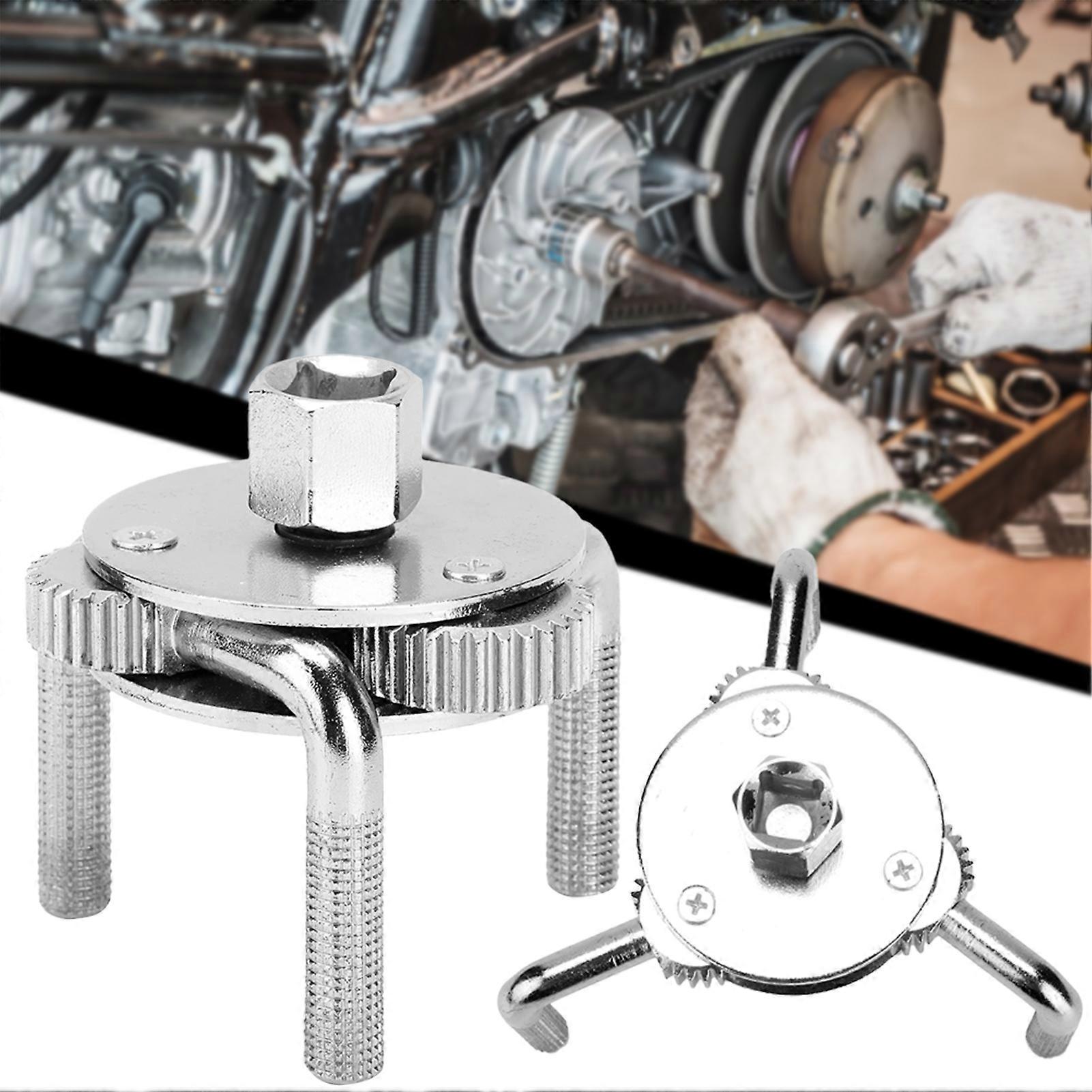 Oil Filter Wrench for Car 3-Jaw Engines Oil Filter Removal Wrench Tool for Car Repair