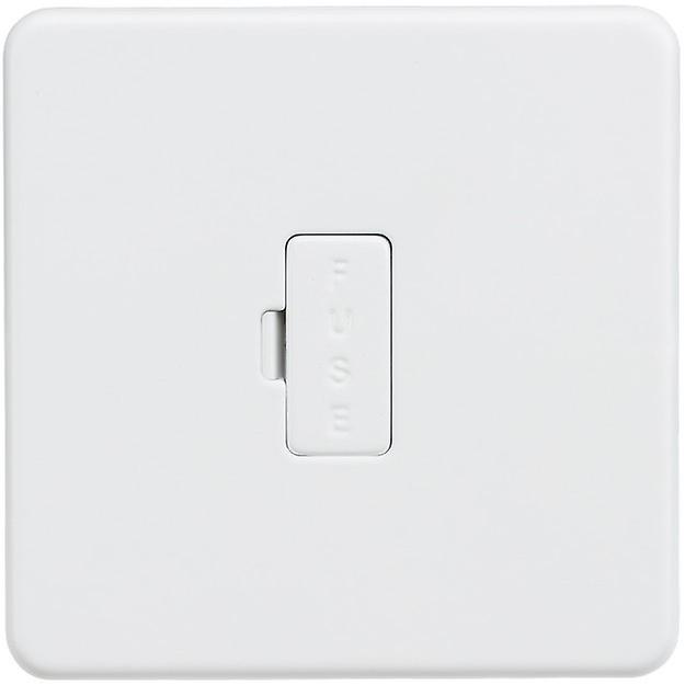 Knightsbridge Screwless 13A Fused Spur Unit - Matt White - SF6000MW