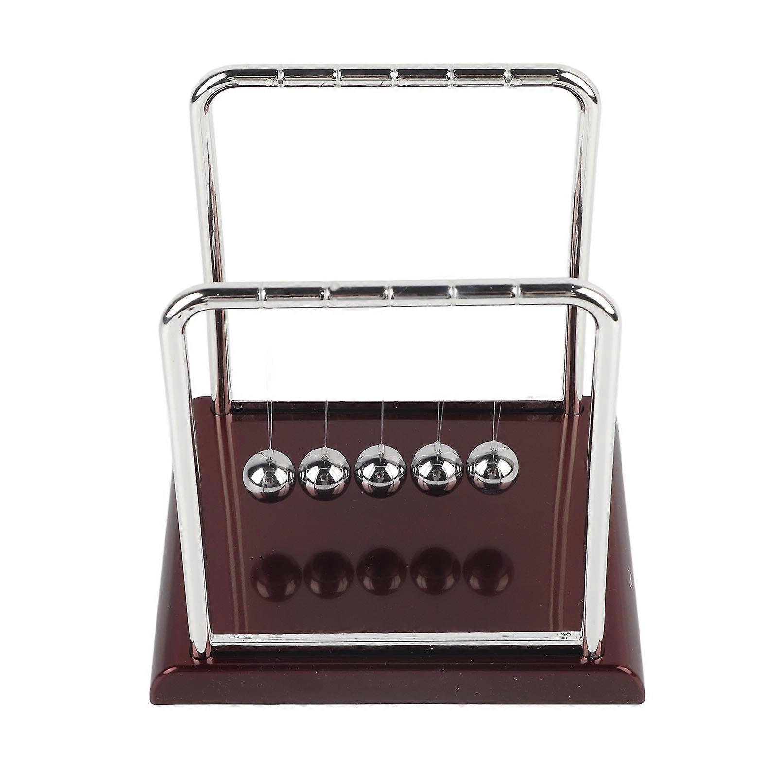 Newton Cradle Balance Balls, Wooden Mirror Desk Toys Office