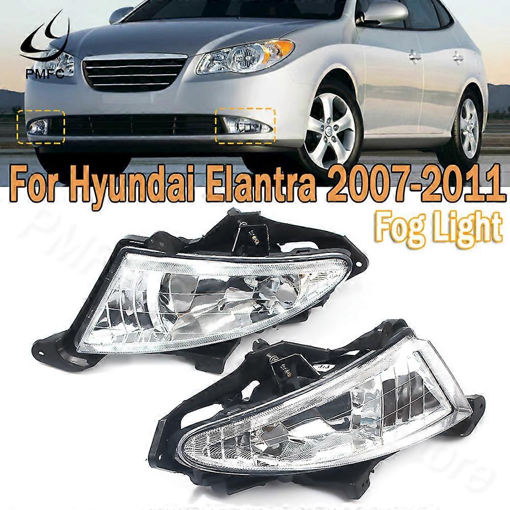 Fog Lights Daytime Running Light DRL Clear Front Car External Light Lamp 881 27W Bulbs For Hyundai Elantra 2007-2011