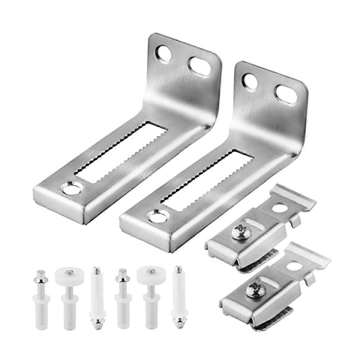 Bi Fold Door Hardware Set, 2 Packs of Louver Door Hardware, Contains Top and Bottom Pivots, Bracket