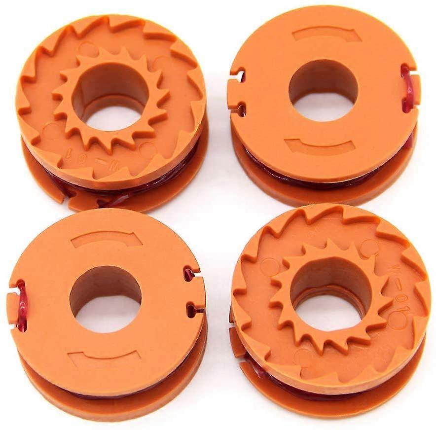 4 Pk WA0010 Trimmer Line - Durable Replacement Spools - Improved Cutting Speed