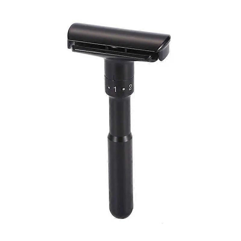 New Adjustable Safety Razor Mens Folding Shaving Double Edge Classic Safety With 5 PCS Titanium Coated Blades Shaver Razor Blade black holder Fabric