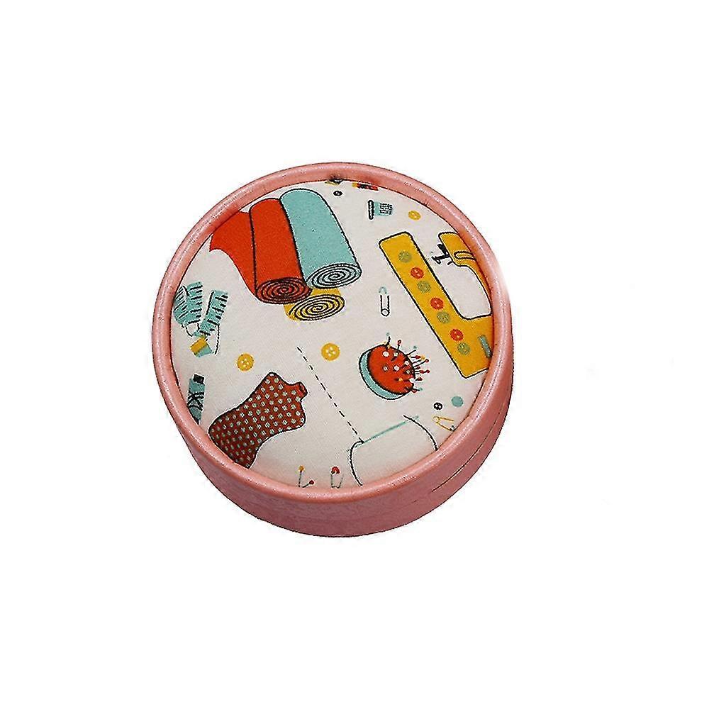 Round Sewing Box Portable Multi-Function Sewing Kits For Diy Embroidery Thread