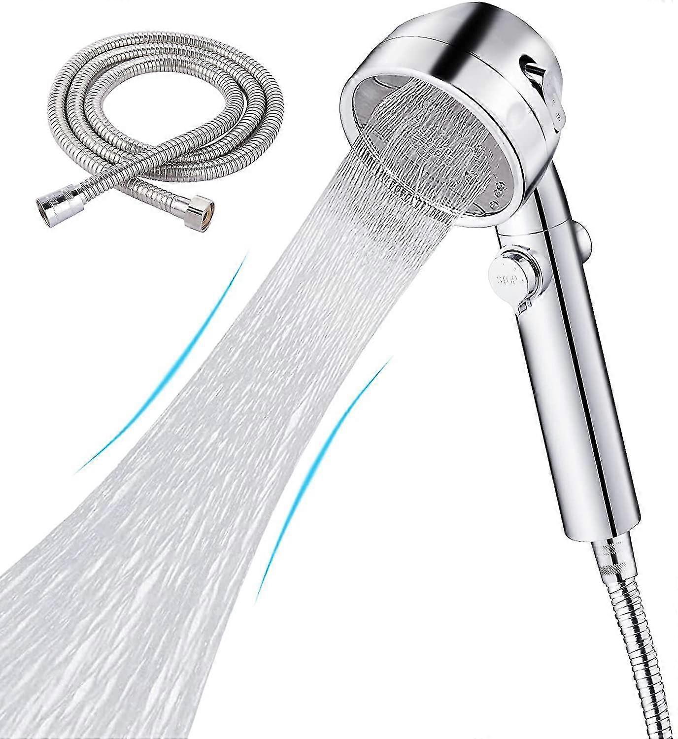 Duschkopf, Handbrause mit Hochdruckfiltration, 3 Strahlmodi, wassersparende Regendusche