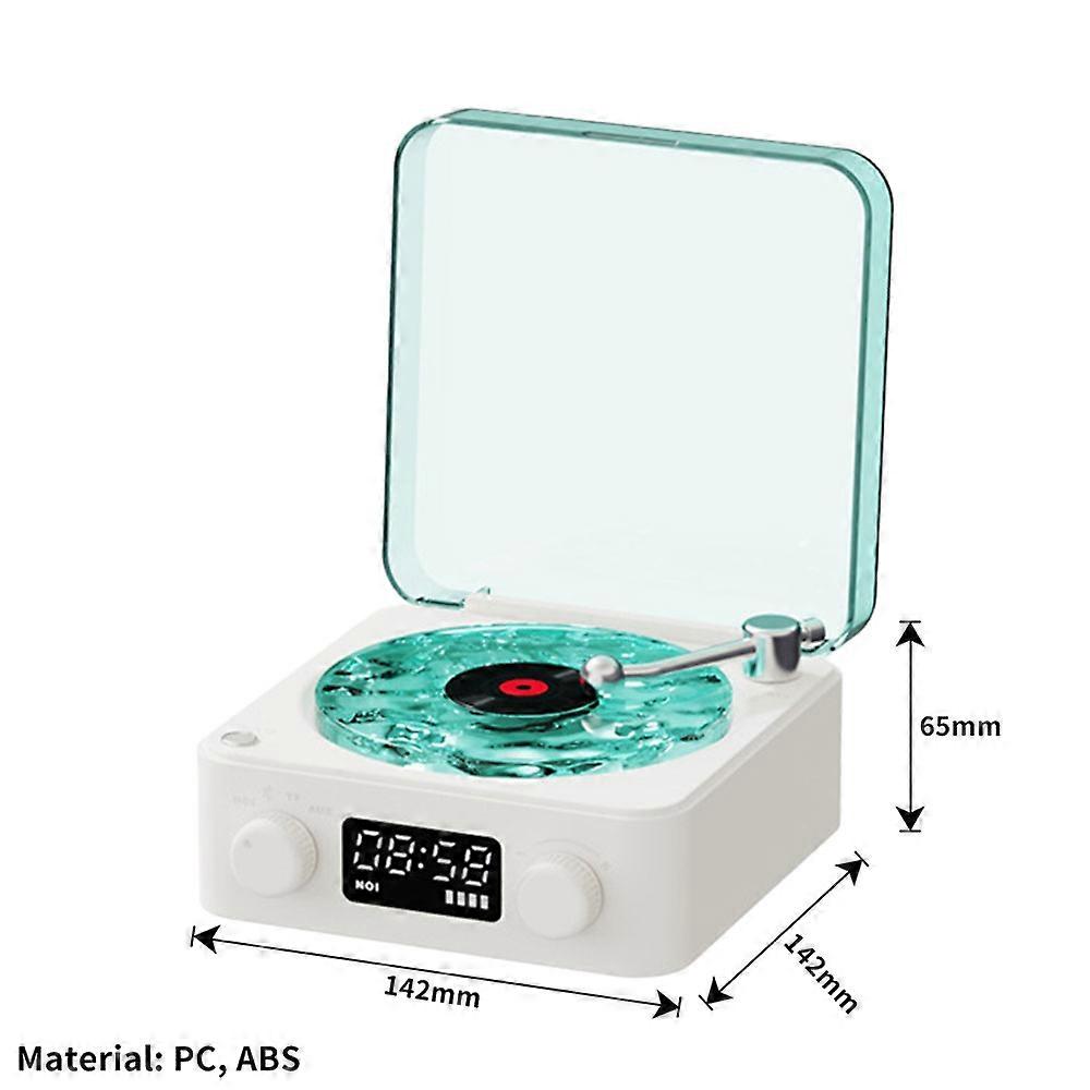 Mini Retro White Noise Bluetooth Speaker Portable Vintage Sleep Aid Subwoofer with Rgb Light Gift